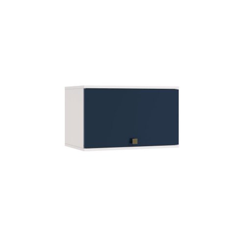 Armário Aéreo Celeste Kappesberg 100% Mdf 1 Porta Basculante Branco/azul 60cm