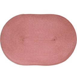 Kit 4 Americano Requinte Liso para Mesa Oval 30x45cm Rosê - 1