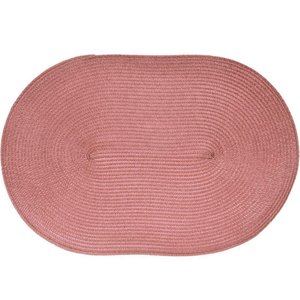 Kit 4 Americano Requinte Liso para Mesa Oval 30x45cm Rosê