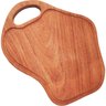 Tábua Artesanal Rústica Corte de Carne Churrasco Madeira Nobre Angelim Grande 45x30cm - 1