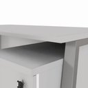Ver imagem 6 de Escrivaninha Escritório Tampo Chanfrado 120cm x 60cm com Gaveteiro Móvel 3 Gavetas F5 Office Cor: