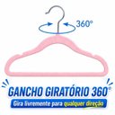 Ver imagem 4 de Kit 20 Cabide Infantil Bebê Veludo Antideslizante Rister Baby