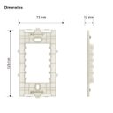 Ver imagem 2 de Kit 5 Suporte Base 4x2 Linha Clean e Sleek Margirius Cor:branco