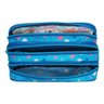 Kit Mochila Rodinhas + Lancheira Térmica + Estojo Triplo Lilica Ripilica Céu Pacific Azul - 5