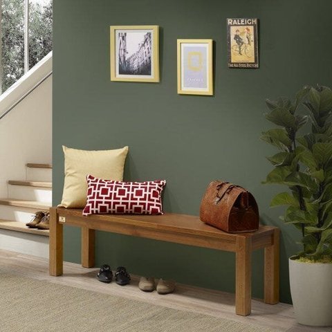 Banco 2 Lugares 138cm Madeira Maciça Primavera CabeCasa MadeiraOriginals