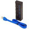 Hub Usb 3.0 com 4 Portas High Speed 5 Gbps com Teclas On/off Suporta Hd até 1tb - 2