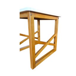 Mesa Quadrada Centro Sala Apoio Sofá Mesinha Madeira Branco. - 5