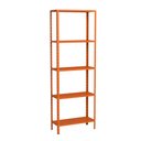 Ver imagem 1 de Estante Aço 5 Prateleiras Livros Cozinha Quarto Eaf014 Laranja