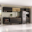 Ver imagem 1 de Armário de Cozinha Modulada Completa 357cm com Balcão para Cooktop Veneza Multimóveis MP2274