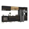 Armário de Cozinha Modulada Completa 357cm com Balcão para Cooktop Veneza Multimóveis MP2274  - 2