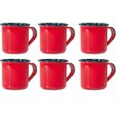 Ver imagem 5 de Bule Café Esmaltado 1,25 Litros e 6 Xícaras 70ml Tradicional Vermelho