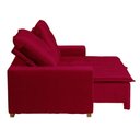 Ver imagem 7 de Sofá 3 Lugares Com Molas Retrátil E Reclinável Vermelho