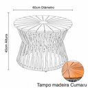 Ver imagem 2 de Mesa Monza de Corda Náutica Tampo Madeira em Alumínio Trama Original