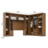 Guarda-roupa Modulado Casal Completo 4 Peças 8 Portas 5 Gavetas com Maleiro Smart Plus - 4