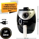 Ver imagem 5 de Fritadeira Elétrica Air Fryer 3,8l - Saúde e Praticidade Plugue:220v