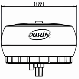 Ducha Chuveiro Eletrônica Premium Potência 7500w/220v Branco Durín - 5