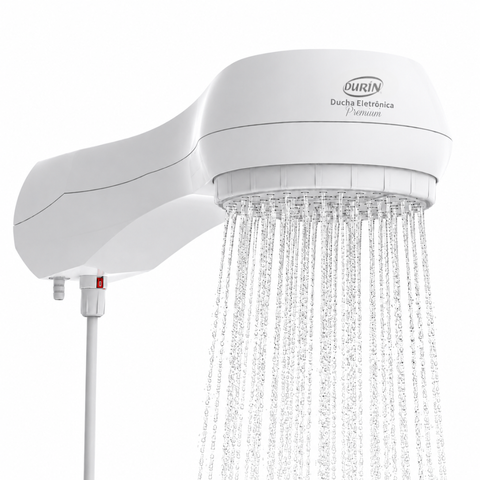 Ducha Chuveiro Eletrônica Premium Potência 7500W / 220V Branco Durín