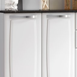 Armário de Cozinha Aço Compacto 105cm 6 Portas 2 Gavetas Itatiaia Pratika Branco - 4