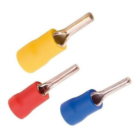300un Kit Terminais Pino Agulha Pré Isolados 0,5mm a 6,0mm