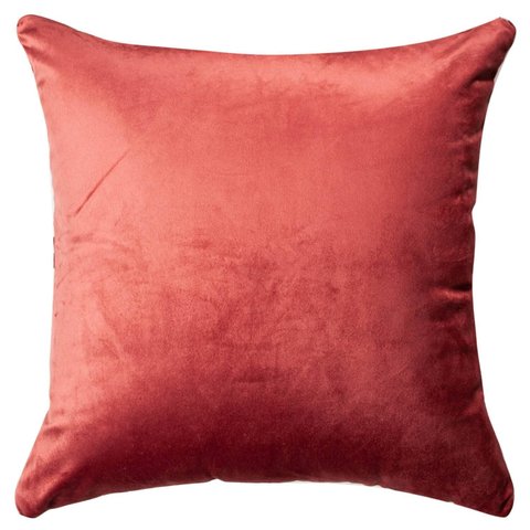 Almofada de Veludo com Enchimento Vermelho