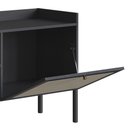 Ver imagem 7 de Rack para Sala Bancada de Tv 70 Pol 183cm Arlo Nero/preto - Mpozenato