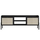 Ver imagem 6 de Rack para Sala Bancada de Tv 70 Pol 183cm Arlo Nero/preto - Mpozenato