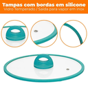 Ver imagem 2 de Jogo de Panelas Indução Cerâmica Miami Verde 5pçs Al191