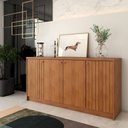 Ver imagem 3 de Balcão Buffet Lusso 4 Portas 3 Prateleiras Cinamomo - Panorama Móveis