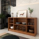 Ver imagem 2 de Balcão Buffet Lusso 4 Portas 3 Prateleiras Cinamomo - Panorama Móveis