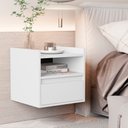 Ver imagem 2 de Mesa Cabeceira Suspensa Quarto Minerva - Branco