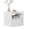 Mesa Cabeceira Suspensa Quarto Minerva - Branco - 1