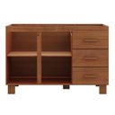 Ver imagem 5 de Balcao para Pia 2 Portas 120 Cm Madeira Macica Taeda 1241c Castanho Festra