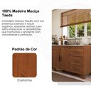 Ver imagem 6 de Balcao para Pia 2 Portas 120 Cm Madeira Macica Taeda 1241c Castanho Festra