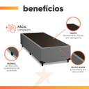 Ver imagem 4 de Cama Box Solteiro 0,88m com 38cm de Altura Suede Prince Cinza