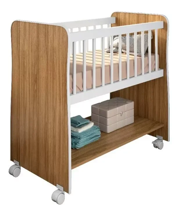 Mini Berço Moises Rubi com Colchão e Suporte Mosqueteiro:nature