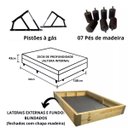 Ver imagem 3 de Cama Baú Casal Blindada/reforçada - 43cm de Altura Total