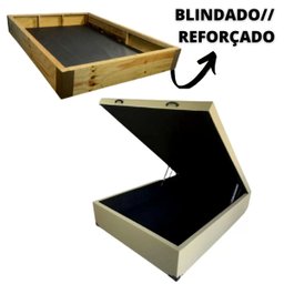Cama Baú Casal Blindada/reforçada - 43cm de Altura Total - 2