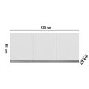Ver imagem 3 de Armário Cozinha Aéreo 120cm 3 Portas Leticia Branco A01 - D’Rossi