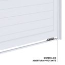 Ver imagem 4 de Porta de Alumínio Pivotante Lambri 215x105cm com Puxador de 80cm Lucasa Ideale Abertura Direita
