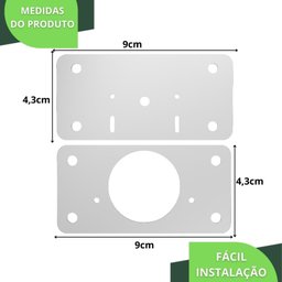10 Placas Reparo para Dobradiças de Porta Armário Mdf Fs.rtg - 8