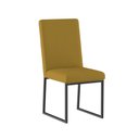 Ver imagem 3 de Kit 4 Cadeiras para Mesa de Jantar Base Industrial Preto Balaqui Cor:capuccino