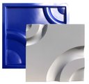Ver imagem 1 de Forma 3D Gesso e Cimento ABS 1mm - Curvas 29x29 cm