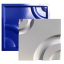 Ver imagem 1 de Forma 3D Gesso e Cimento ABS 1mm - Curvas 29x29 cm