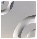Ver imagem 2 de Forma 3D Gesso e Cimento ABS 1mm - Curvas 29x29 cm