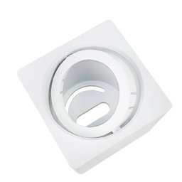 Spot Quadrado Sobrepor Direcionável GU10 Dicroica 7cm Branco - 5