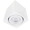 Ver imagem 1 de Spot Quadrado Sobrepor Direcionável GU10 Dicroica 7cm Branco