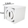 Spot Quadrado Sobrepor Direcionável GU10 Dicroica 7cm Branco - 3