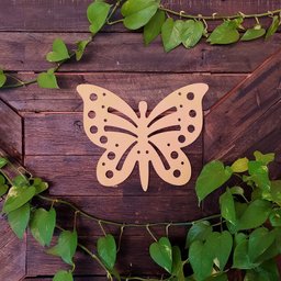 Quadro Placa Borboleta em Mdf para Pintura Jardim Decoração - 4