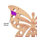 Ver imagem 3 de Quadro Placa Borboleta em Mdf para Pintura Jardim Decoração