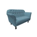Ver imagem 4 de Namoradeira Decorativa Dália Linho Azul Marinho